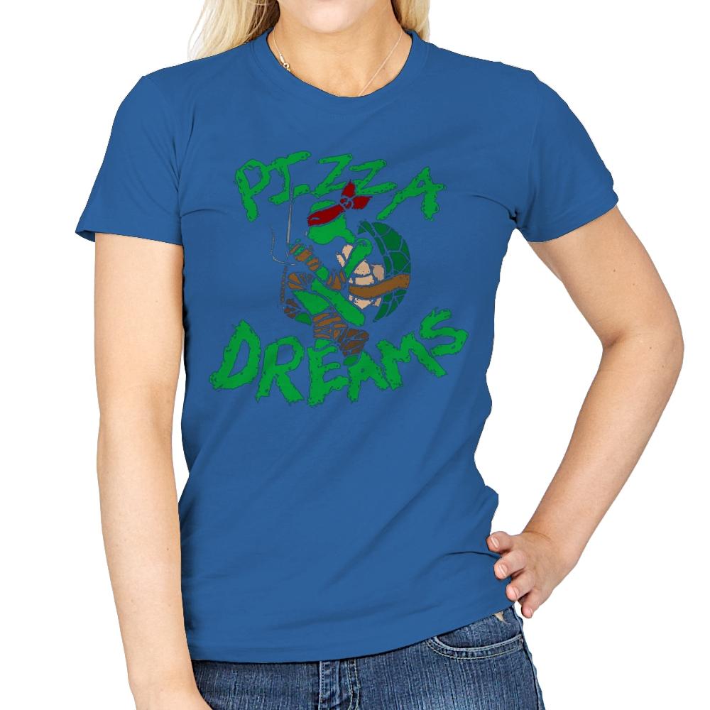Pizza Dreams - Womens T-Shirts RIPT Apparel Small / Royal