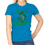 Pizza Dreams - Womens T-Shirts RIPT Apparel Small / Sapphire