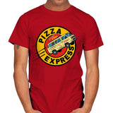 Pizza Express - Mens T-Shirts RIPT Apparel Small / Red
