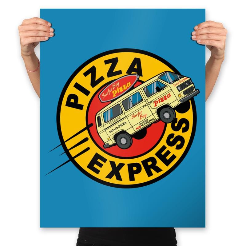 Pizza Express - Prints Posters RIPT Apparel 18x24 / Sapphire