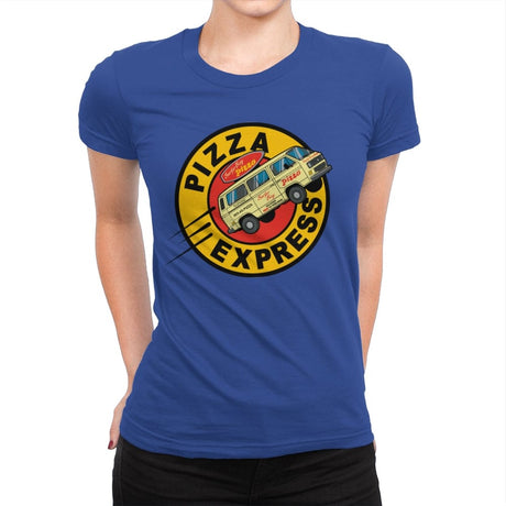 Pizza Express - Womens Premium T-Shirts RIPT Apparel Small / Royal