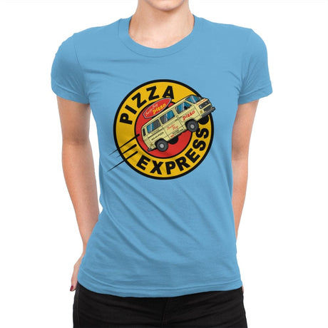 Pizza Express - Womens Premium T-Shirts RIPT Apparel Small / Turquoise