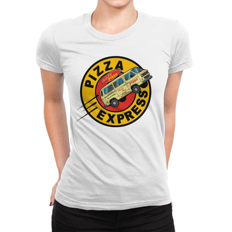Pizza Express - Womens Premium T-Shirts RIPT Apparel Small / White