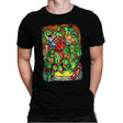 Pizza, Fights and Stories - Mens Premium T-Shirts RIPT Apparel Small / Black