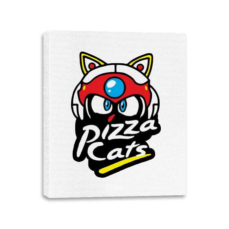 Pizza Kitties - Canvas Wraps Canvas Wraps RIPT Apparel 11x14 / White