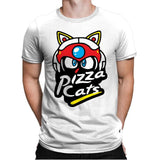 Pizza Kitties - Mens Premium T-Shirts RIPT Apparel Small / White