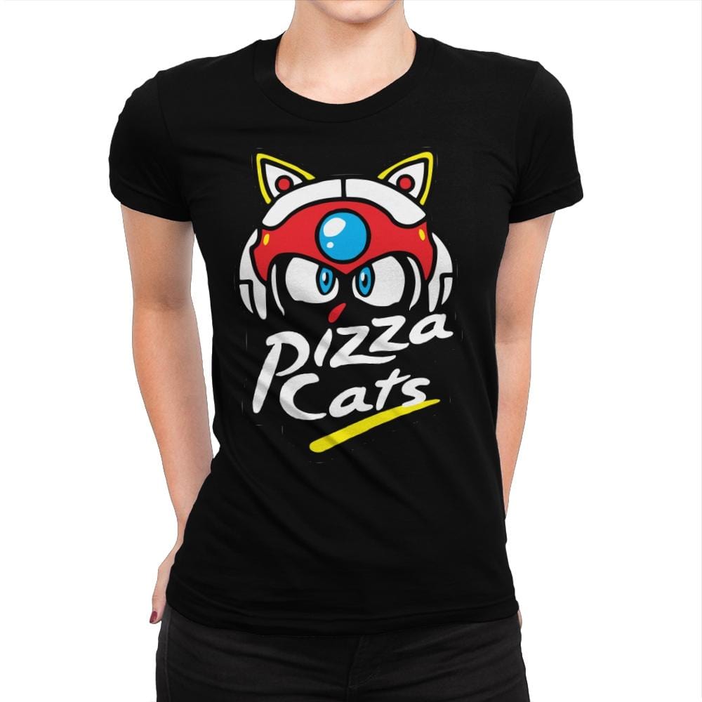 Pizza Kitties - Womens Premium T-Shirts RIPT Apparel Small / Natural