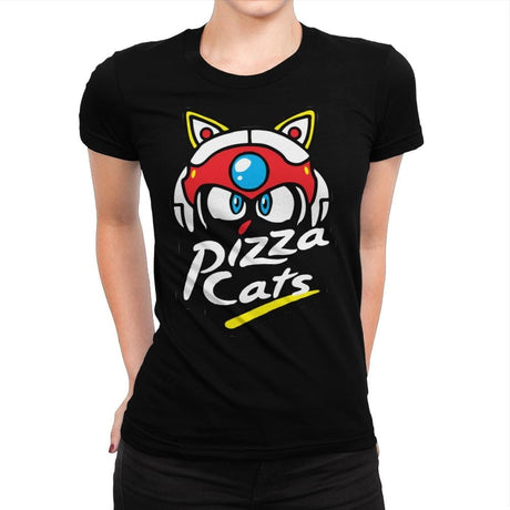 Pizza Kitties - Womens Premium T-Shirts RIPT Apparel Small / Natural