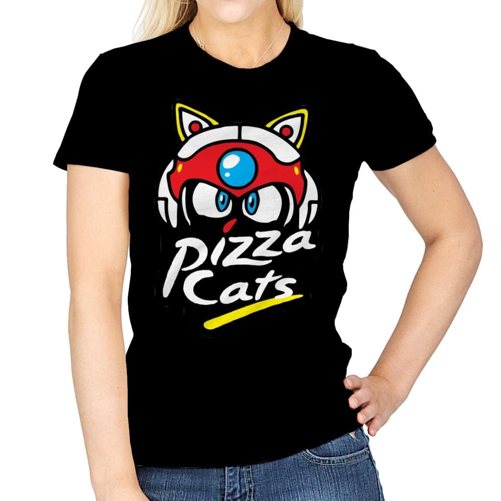 Pizza Kitties - Womens T-Shirts RIPT Apparel