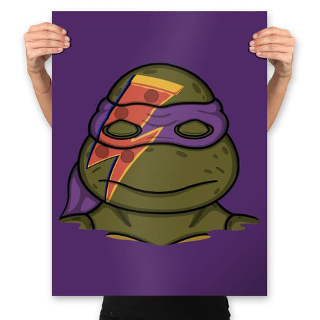 Pizza Lightning!  - Prints Posters RIPT Apparel 18x24 / Purple
