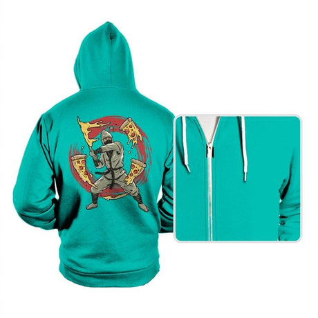Pizza Ninja - Hoodies Hoodies RIPT Apparel Small / Teal