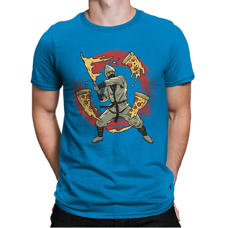Pizza Ninja - Mens Premium T-Shirts RIPT Apparel Small / Turqouise