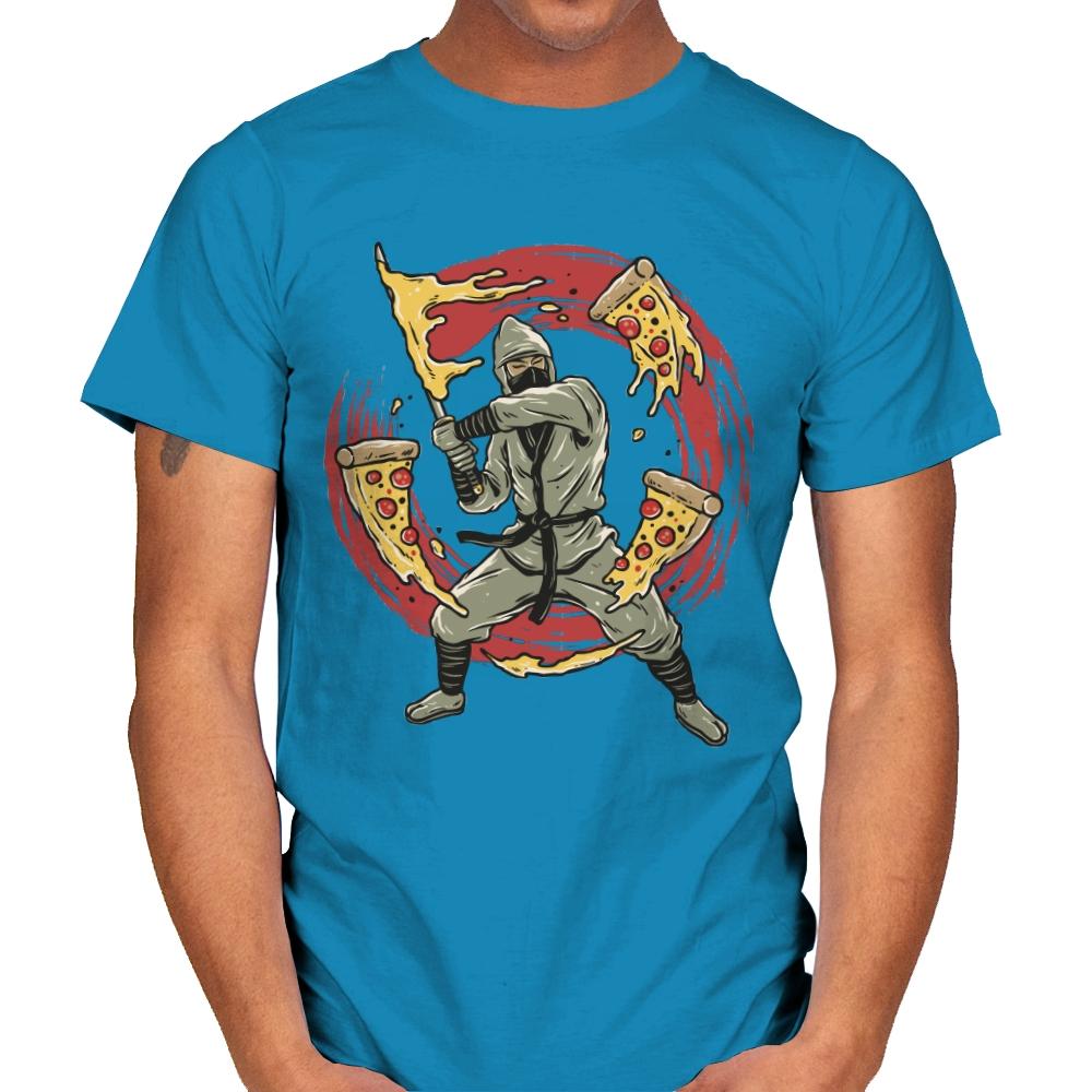 Pizza Ninja - Mens T-Shirts RIPT Apparel Small / Sapphire