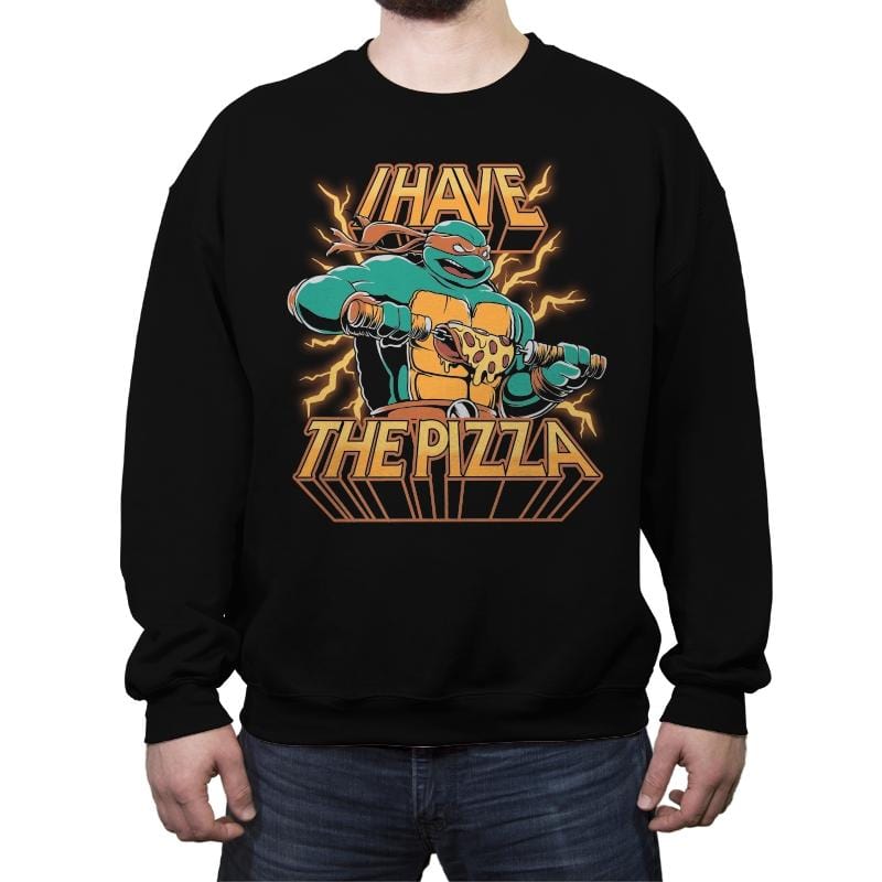 Pizza Power - Crew Neck Sweatshirt Crew Neck Sweatshirt RIPT Apparel