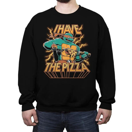 Pizza Power - Crew Neck Sweatshirt Crew Neck Sweatshirt RIPT Apparel