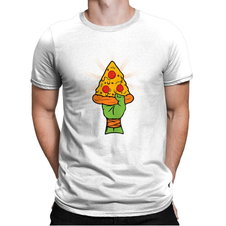 Pizza Revolution - Mens Premium T-Shirts RIPT Apparel Small / White