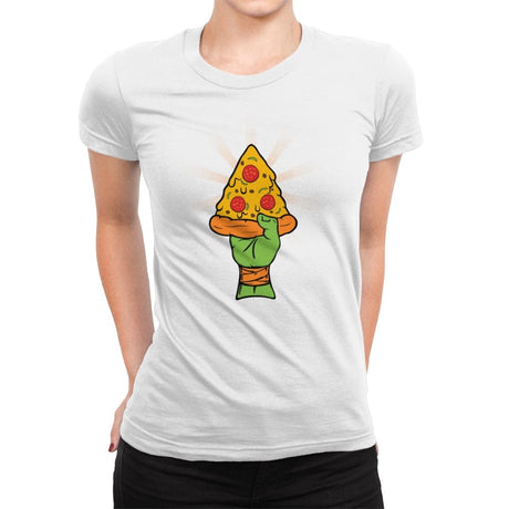 Pizza Revolution - Womens Premium T-Shirts RIPT Apparel Small / White
