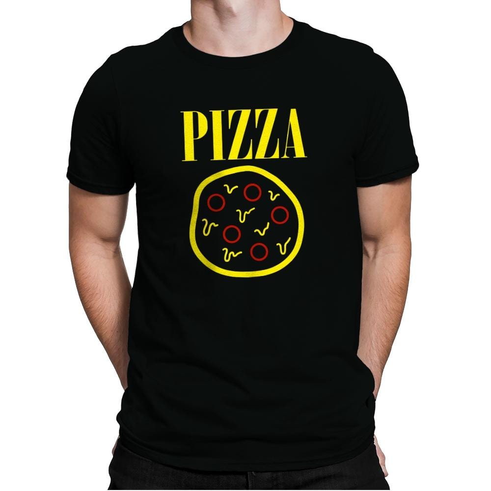Pizza Spirit  - Mens Premium T-Shirts RIPT Apparel Small / Black