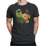 Pizza Turtle - Mens Premium T-Shirts RIPT Apparel Small / Heavy Metal