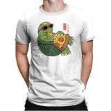 Pizza Turtle - Mens Premium T-Shirts RIPT Apparel Small / White