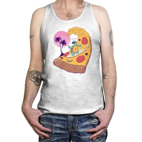 Pizza Wave - Tanktop Tanktop RIPT Apparel X-Small / White