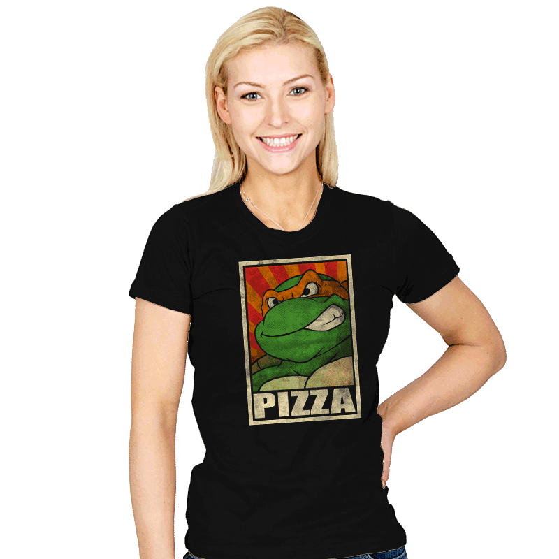 Pizza! - Womens T-Shirts RIPT Apparel