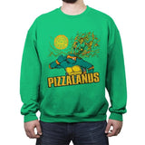 Pizzalands - Crew Neck Sweatshirt Crew Neck Sweatshirt RIPT Apparel Small / Irish Green
