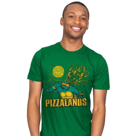 Pizzalands - Mens T-Shirts RIPT Apparel Small / Kelly