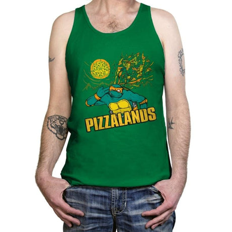 Pizzalands - Tanktop Tanktop RIPT Apparel X-Small / Kelly