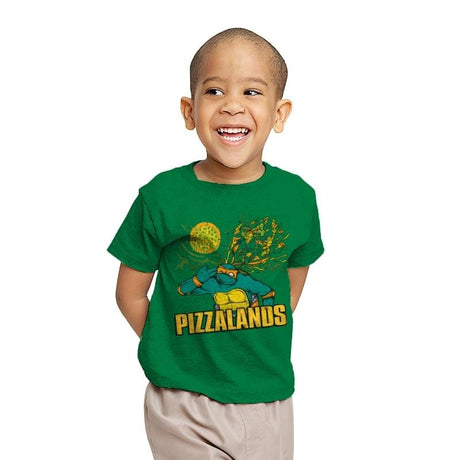 Pizzalands - Youth T-Shirts RIPT Apparel X-small / Kelly