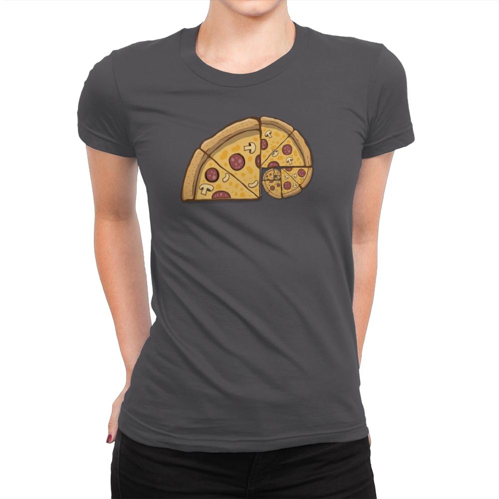 Pizzibonacci - Womens Premium T-Shirts RIPT Apparel Small / Heavy Metal