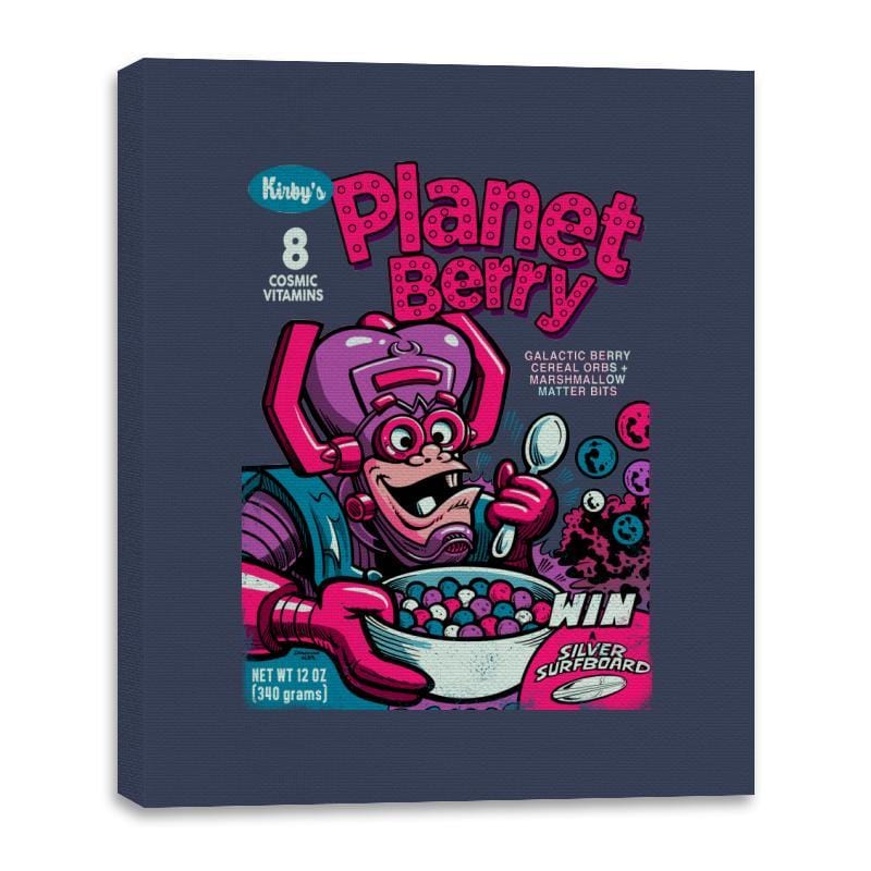 Planet Berry - Canvas Wraps Canvas Wraps RIPT Apparel 16x20 / Navy