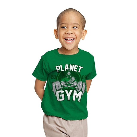 Planet Gym - Youth T-Shirts RIPT Apparel X-small / Kelly