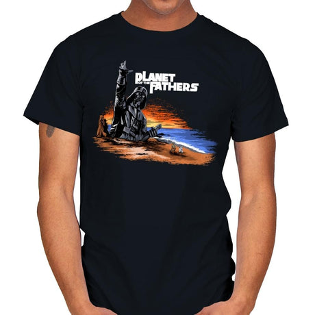 Planet of the Fathers - Mens T-Shirts RIPT Apparel Small / Black