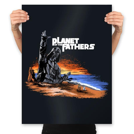 Planet of the Fathers - Prints Posters RIPT Apparel 18x24 / Black
