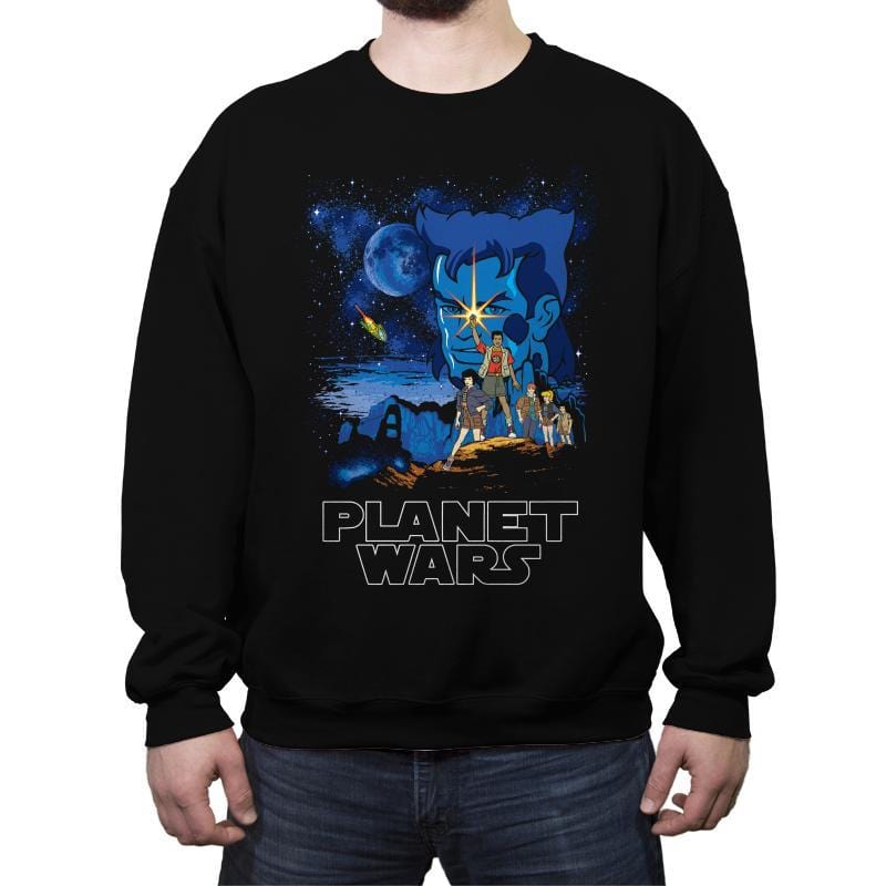 Planet Wars - Crew Neck Sweatshirt Crew Neck Sweatshirt RIPT Apparel