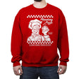 Planetary Pizza - Crew Neck Sweatshirt Crew Neck Sweatshirt RIPT Apparel Small / Red