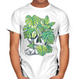 Plant Skull - Mens T-Shirts RIPT Apparel Small / White