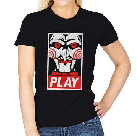 Play - Womens T-Shirts RIPT Apparel Small / Black