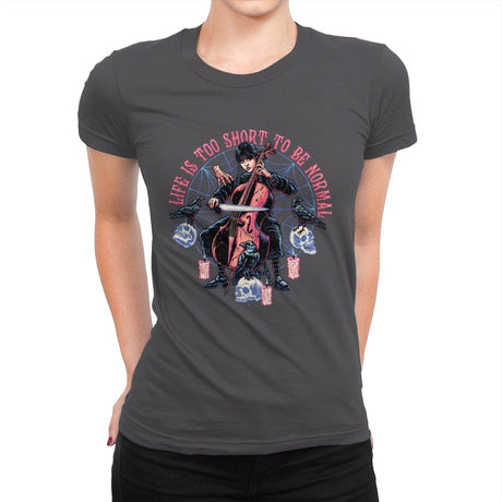 Playing the Cello - Best Seller - Womens Premium T-Shirts RIPT Apparel Small / Heavy Metal