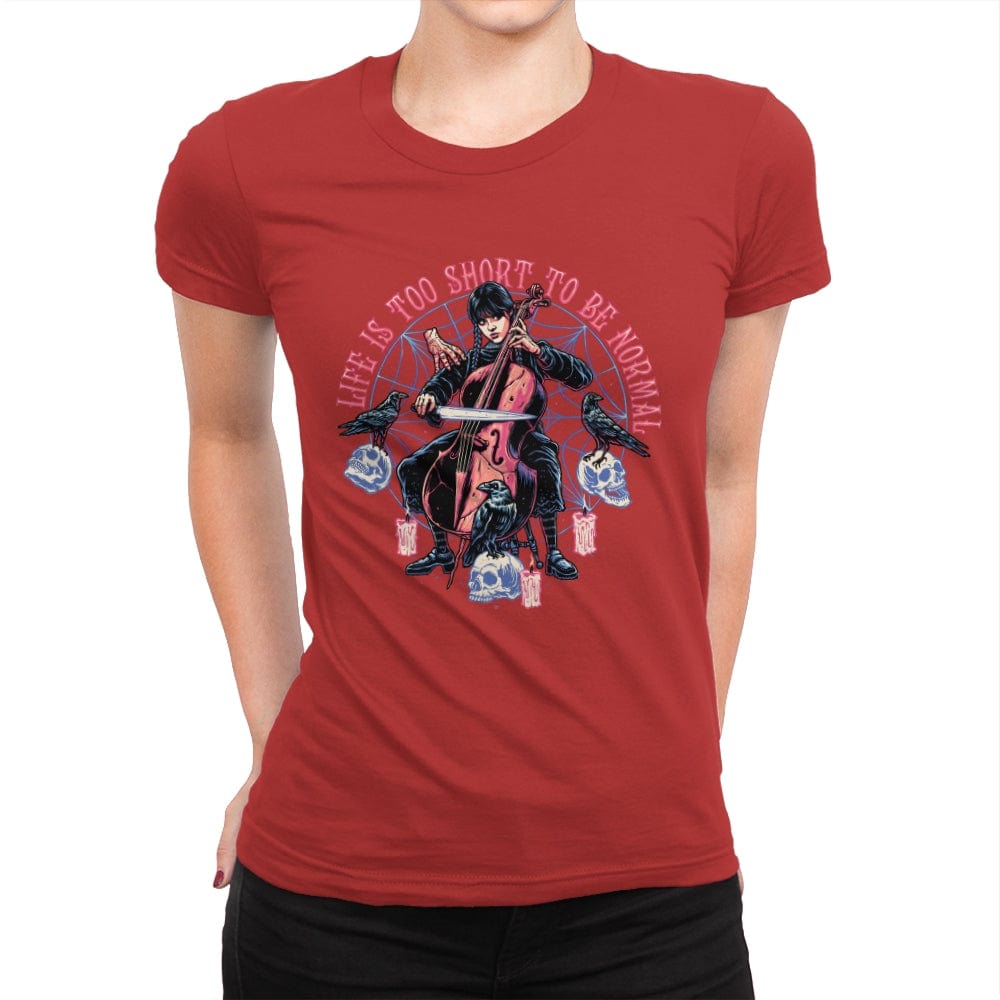 Playing the Cello - Best Seller - Womens Premium T-Shirts RIPT Apparel Small / Red
