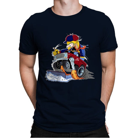 Plow Fink - Mens Premium T-Shirts RIPT Apparel Small / Midnight Navy