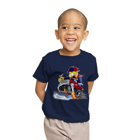 Plow Fink - Youth T-Shirts RIPT Apparel X-small / Navy