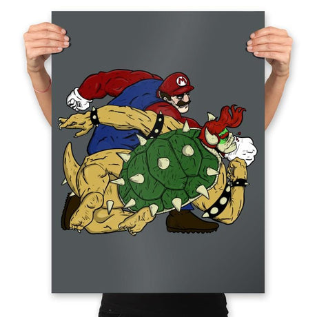 Plumber Punch - Prints Posters RIPT Apparel 18x24 / Charcoal