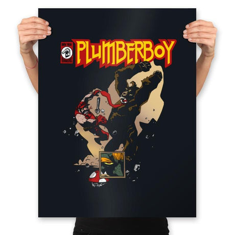 Plumberboy - Prints Posters RIPT Apparel 18x24 / Black