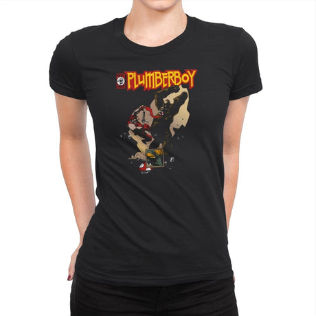 Plumberboy - Womens Premium T-Shirts RIPT Apparel Small / Black