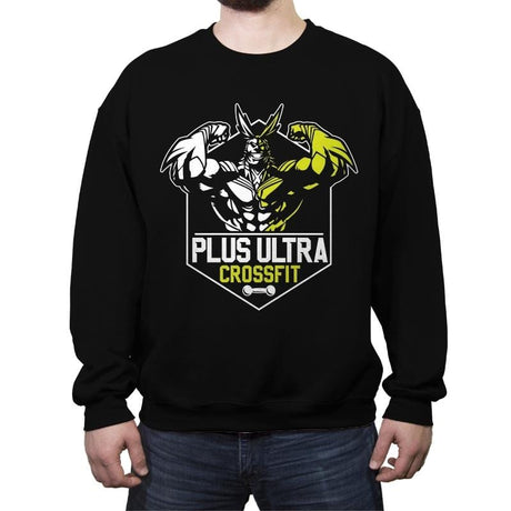 Plus Ultra Crossfit - Crew Neck Sweatshirt Crew Neck Sweatshirt RIPT Apparel Small / Black