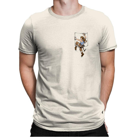 Pocket Raider Exclusive - Mens Premium T-Shirts RIPT Apparel Small / Natural