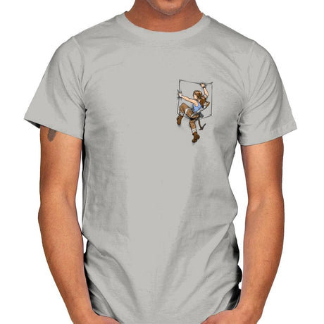 Pocket Raider Exclusive - Mens T-Shirts RIPT Apparel Small / Ice Grey