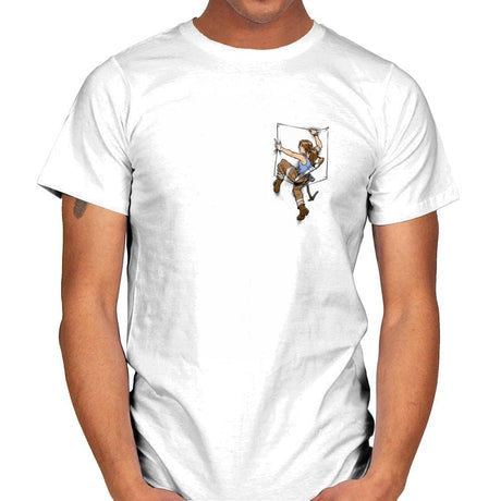 Pocket Raider Exclusive - Mens T-Shirts RIPT Apparel Small / White